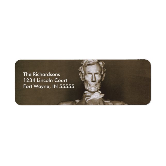 Lincoln Memorial Personalized Address Labels (Front)