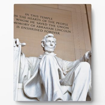 Lincoln Memorial Plaque by The_Everything_Store at Zazzle