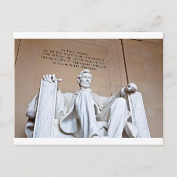 Lincoln Memorial Postcard by The_Everything_Store at Zazzle