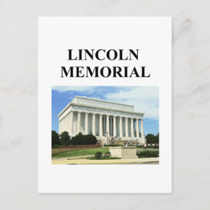 lincoln memorial postcard