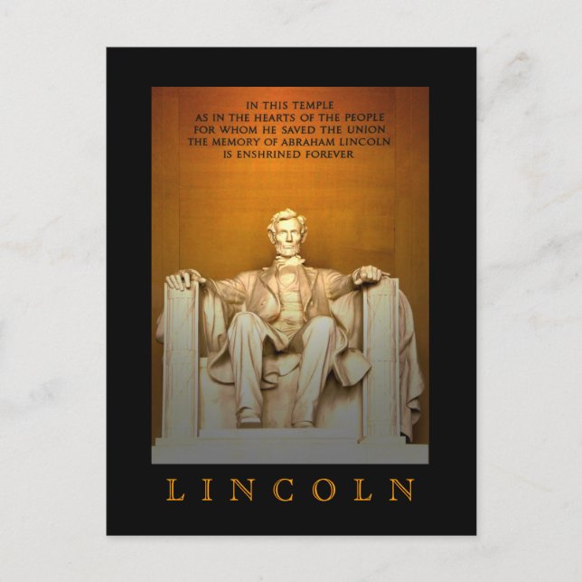 Lincoln Memorial Postcard (Front)