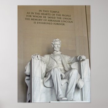 Lincoln Memorial Poster by ImpressImages at Zazzle