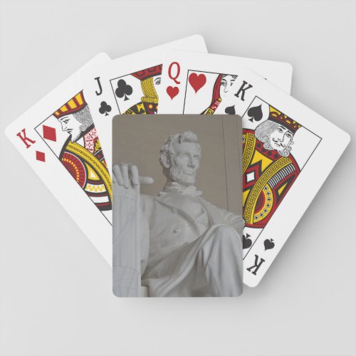 Lincoln memorial statue poker cards