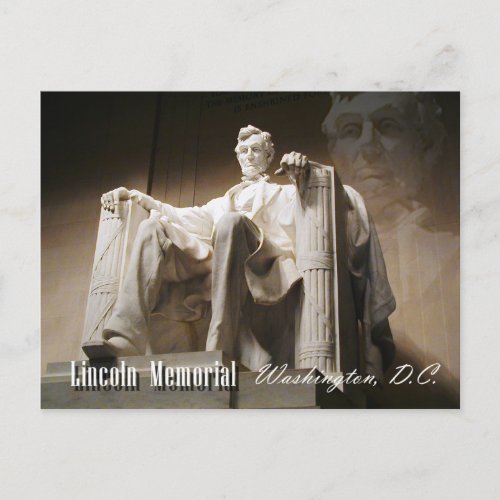 Lincoln Memorial Washington DC Postcard