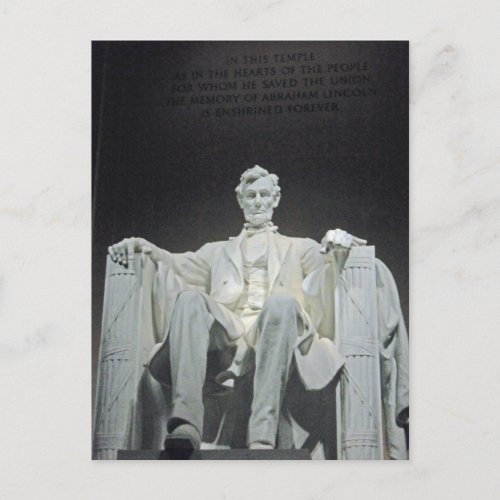 Lincoln Memorial Washington DC 001 Postcard