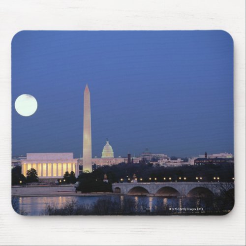 Lincoln Memorial Washington Monument US Mouse Pad