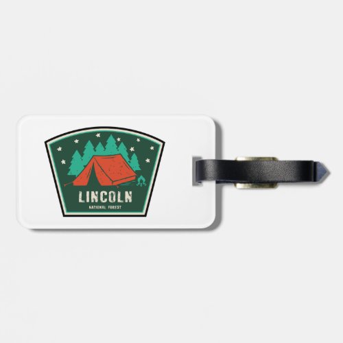Lincoln National Forest Camping Luggage Tag