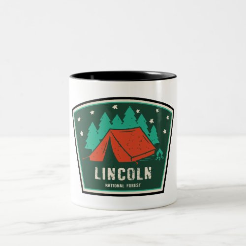Lincoln National Forest Camping Two_Tone Coffee Mug