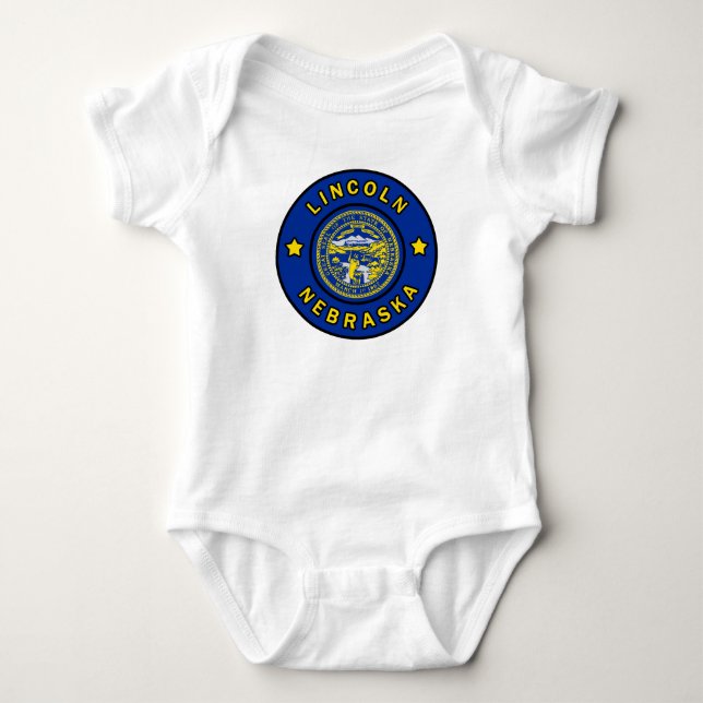 Lincoln Nebraska Baby Bodysuit (Front)