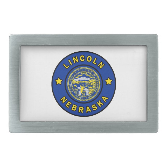 Lincoln Nebraska Belt Buckle (Front)