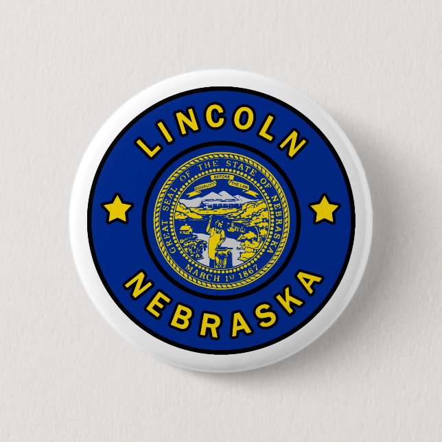 Lincoln Nebraska Button (Front)
