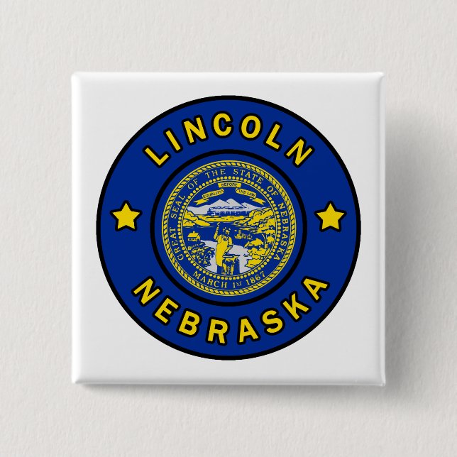 Lincoln Nebraska Button (Front)