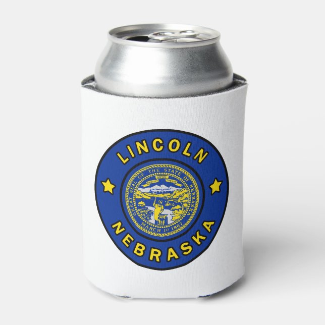 Lincoln Nebraska Can Cooler (Can Front)