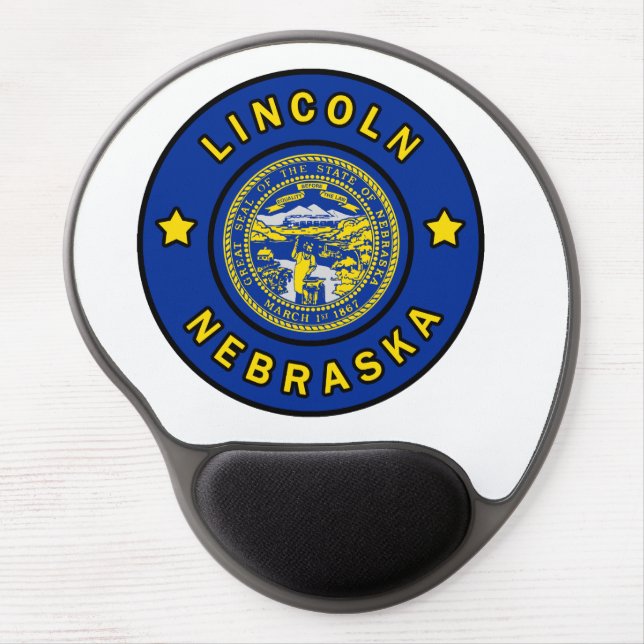 Lincoln Nebraska Gel Mouse Pad (Front)