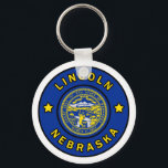 Lincoln Nebraska Keychain<br><div class="desc">Lincoln Nebraska</div>