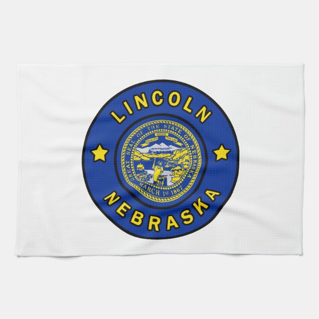 Lincoln Nebraska Kitchen Towel (Horizontal)