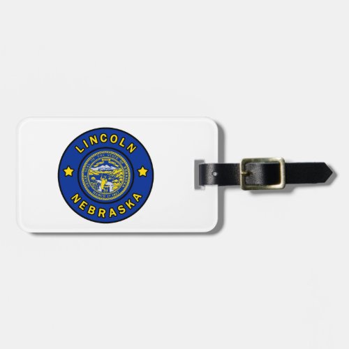 Lincoln Nebraska Luggage Tag