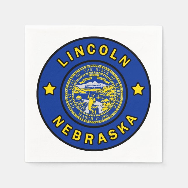 Lincoln Nebraska Napkins (Front)