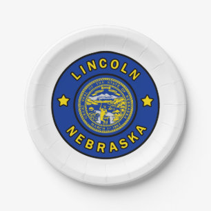 Lincoln Nebraska Paper Plates