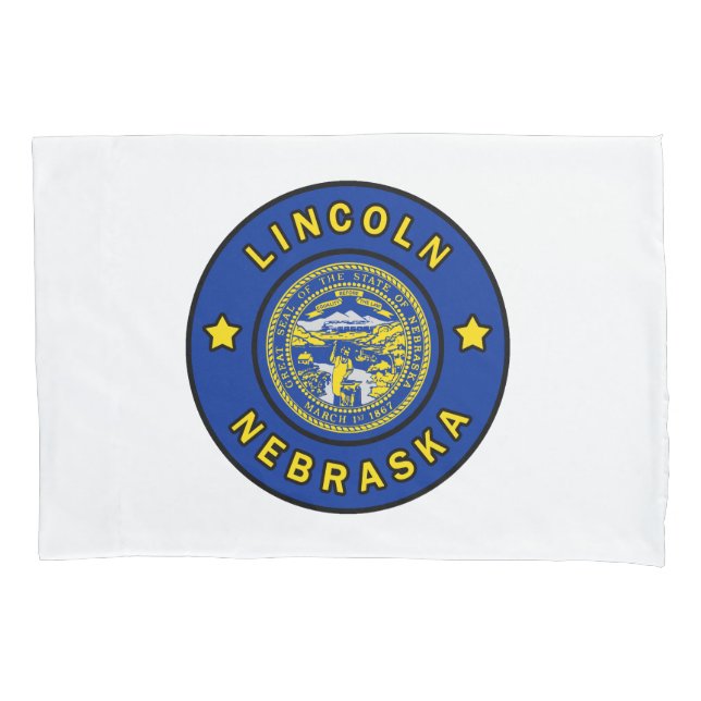 Lincoln Nebraska Pillow Case (Front)