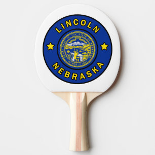 Lincoln Nebraska Ping Pong Paddle