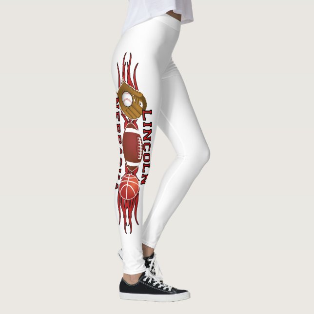 Lincoln Nebraska Sport Leggings (Right)