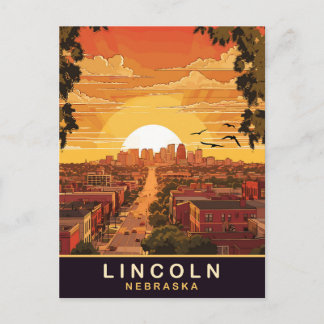 Lincoln, Nebraska, Travel Postcard
