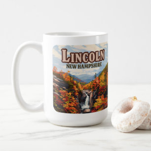 Lincoln New Hampshire Franconia Falls Autumn Coffee Mug