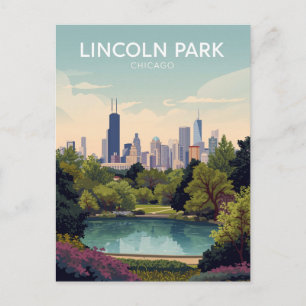 Lincoln Park: Chicago Green Oasis Postcard