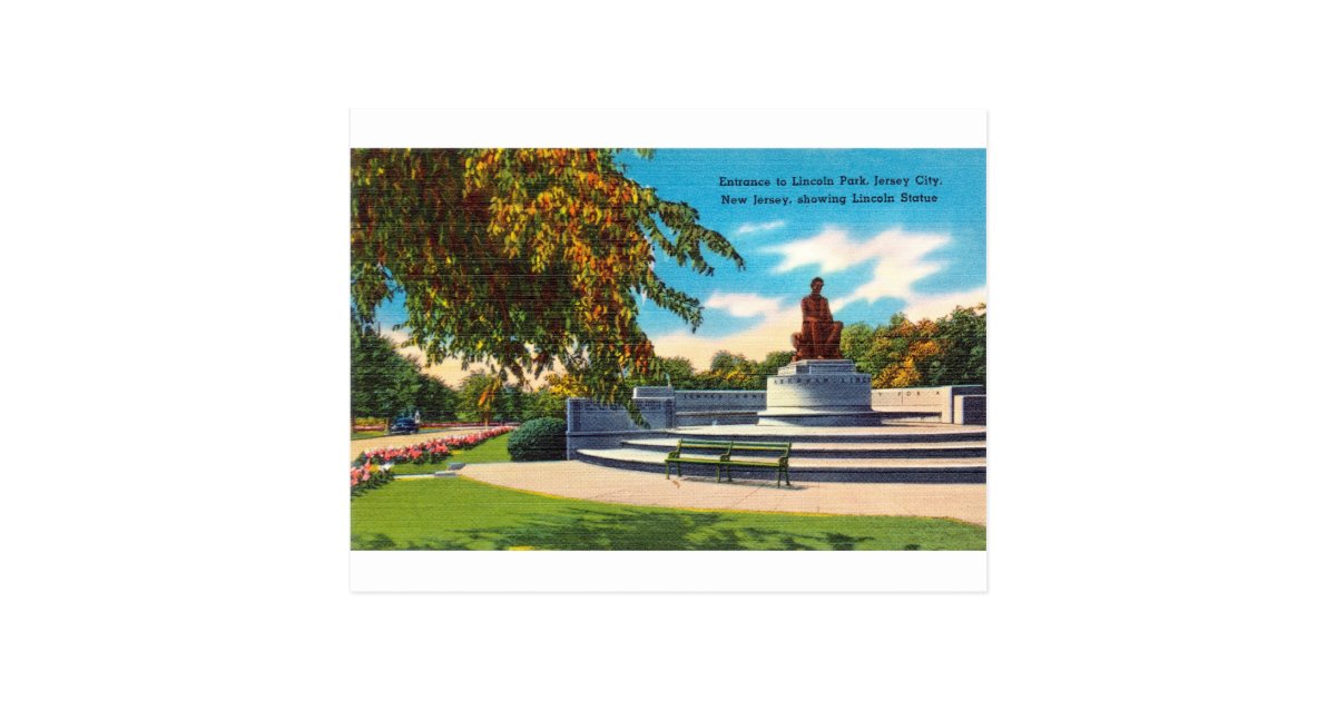 Lincoln Park, Jersey City, New Jersey Postcard | Zazzle.com