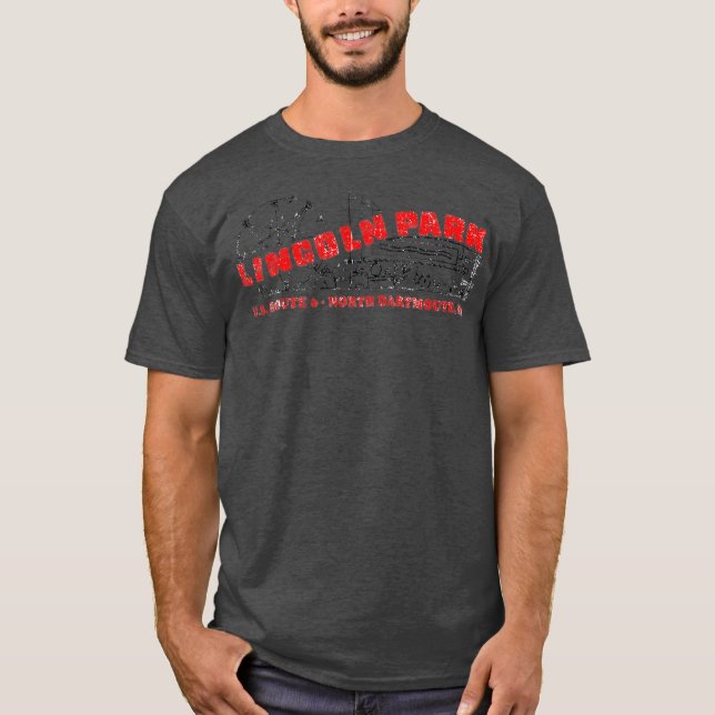 Lincoln Park Retro Amusement Park T Shirt - North  (Front)