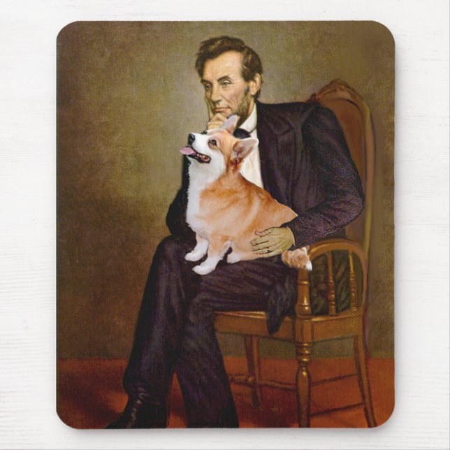 Lincoln - Pembroke Welsh Corgi 7b Mouse Pad (Front)