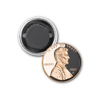 Lincoln Penny 2002 Classic Magnet by BarbeeAnne at Zazzle