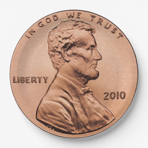 Lincoln Penny Paper Plates