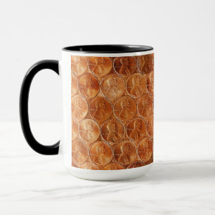 Lincoln penny/pennies copper US coin, penny 2 Mug
