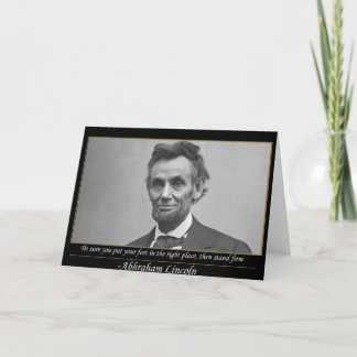 Lincoln Powerful quote Card