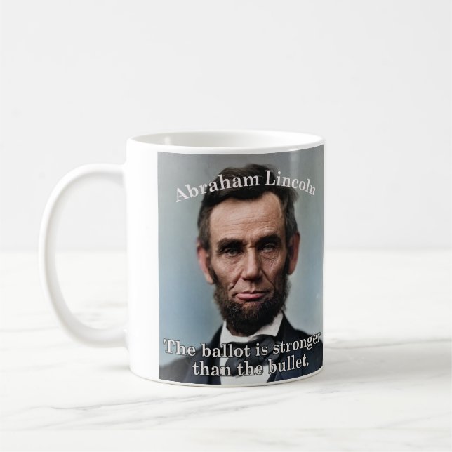 Lincoln President's Day Patriotic Mug (Left)