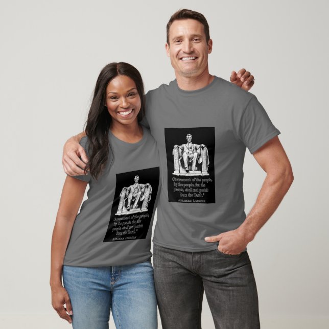 Lincoln Quote Sticker - 'Government of the People' T-Shirt (Unisex)