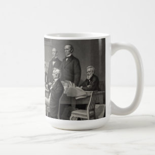 Lincoln Reading the Emancipation Proclamation Coffee Mug