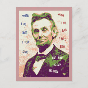 Lincoln Religion Postcard