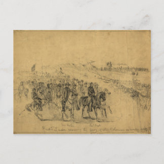 Lincoln Reviewing the Army–April 1863 Postcard