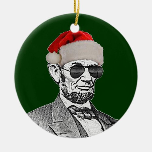 Lincoln Secret Santa Christmas Tree Ornament NEW