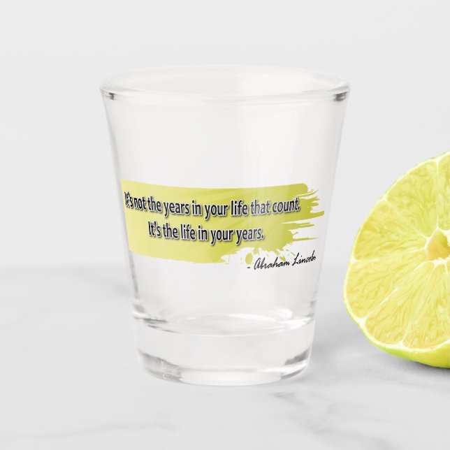 Lincoln Shot Glass (Front)