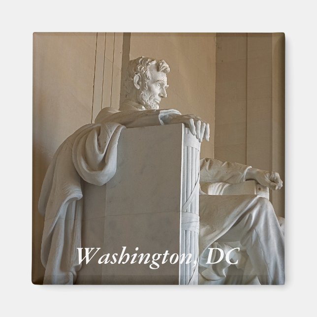 Lincoln Sideways Statue Magnet (Front)