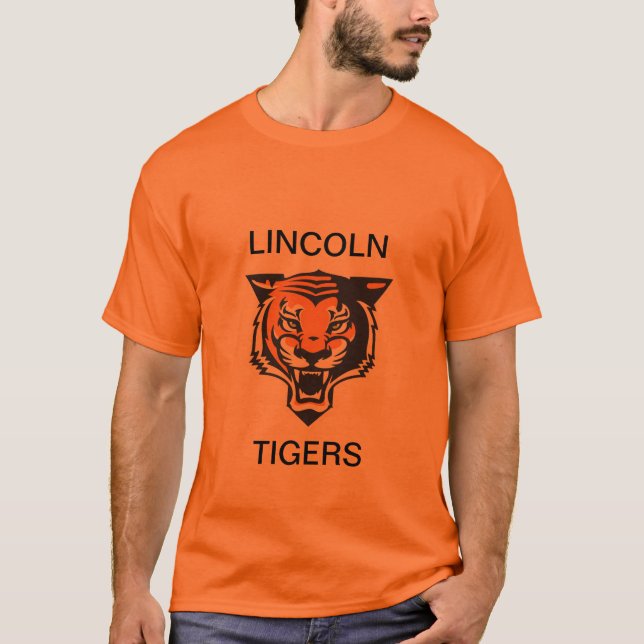 LINCOLN TIGERS Orange T-Shirt (Front)