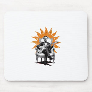 Lincoln Unplugged – Funny Abraham Lincoln Guitar Mouse Pad