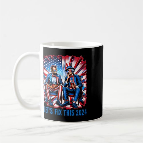 Lincoln Washington Usa Patriotic Election Lets Fix Coffee Mug Lincoln Washington Usa Patriotic Election Lets Fix Coffee Mug