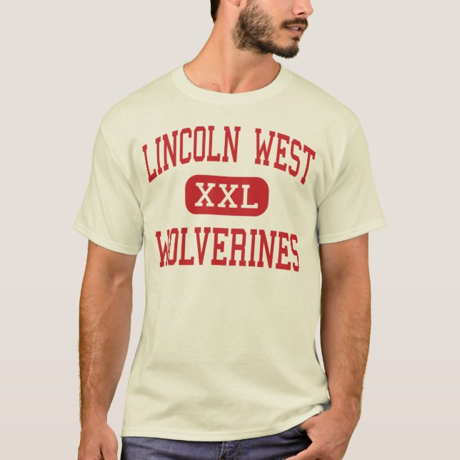Lincoln West - Wolverines - High - Cleveland Ohio T-Shirt (Front)