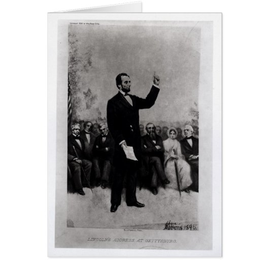 Lincoln's Address at Gettysburg, 1895 Cards (Front)