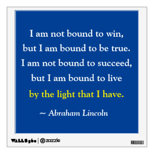 Lincoln's Light Wall Decal